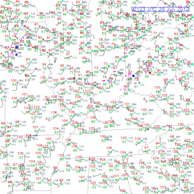 June 29 Surface obs