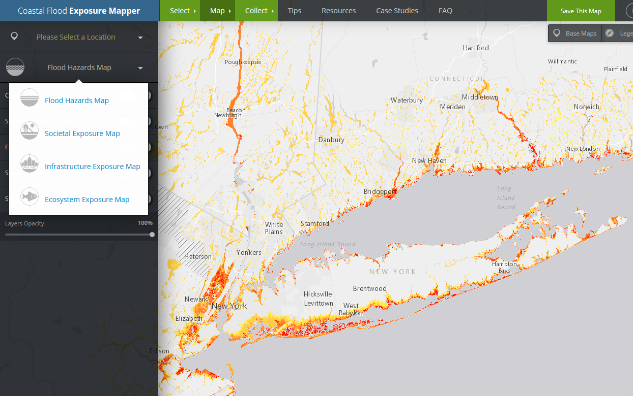 OCM's Coastal Flood Exposure Mapper