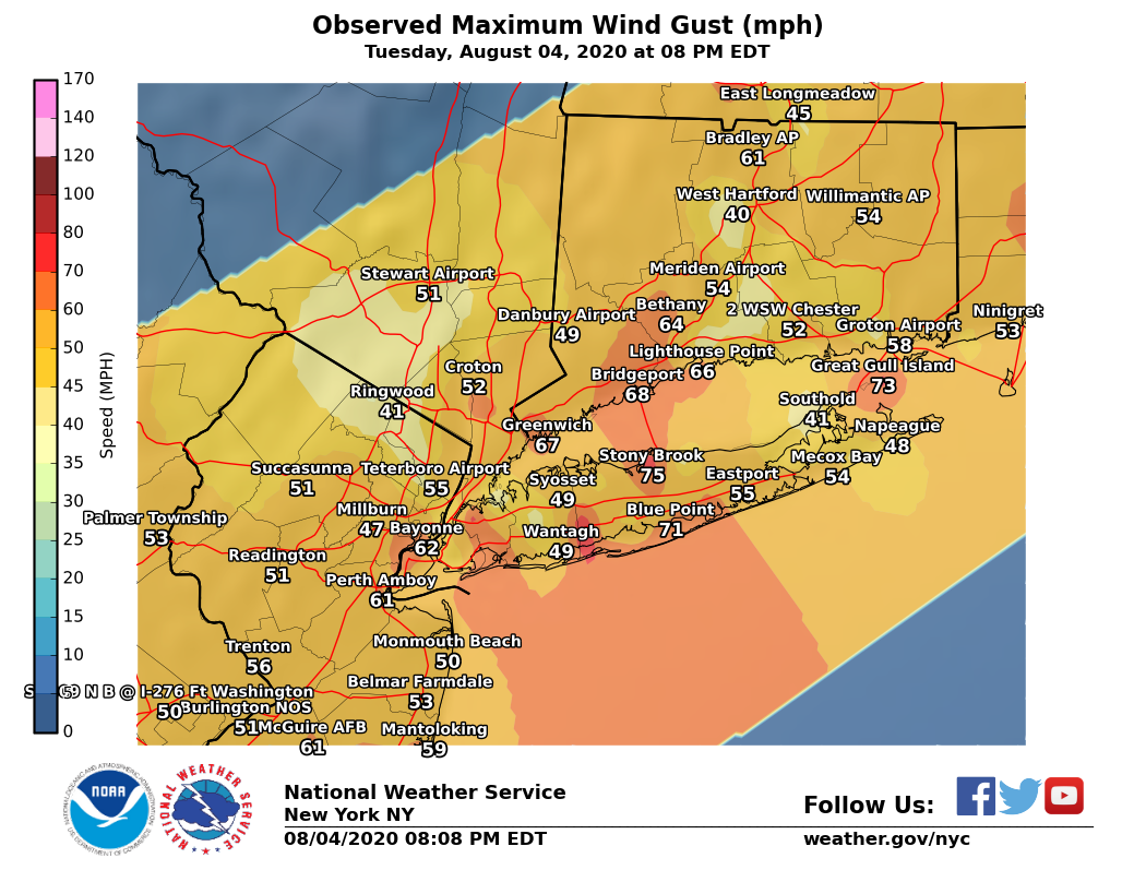 Image of Peak Wind Gust