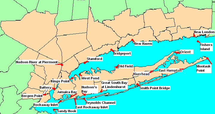 Tidal Observations Map