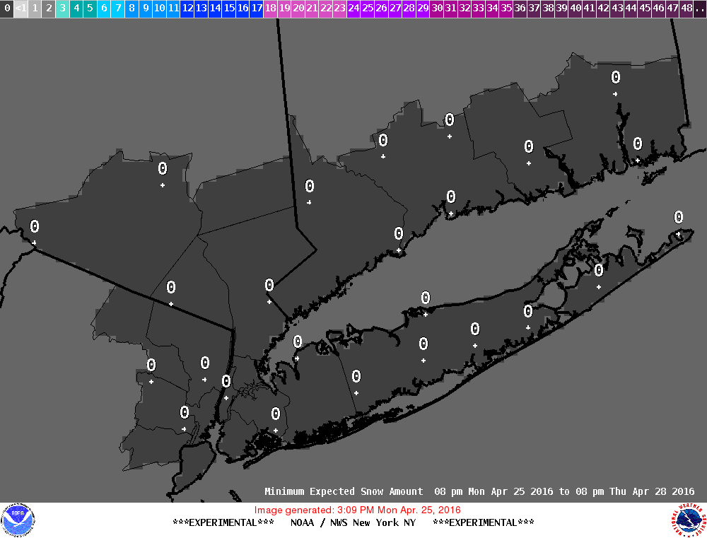 Minimum Potential Snow Accumulation