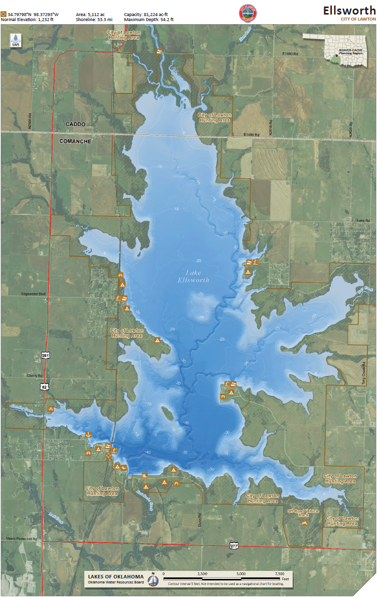 OWRB Map for Lake Ellsworth