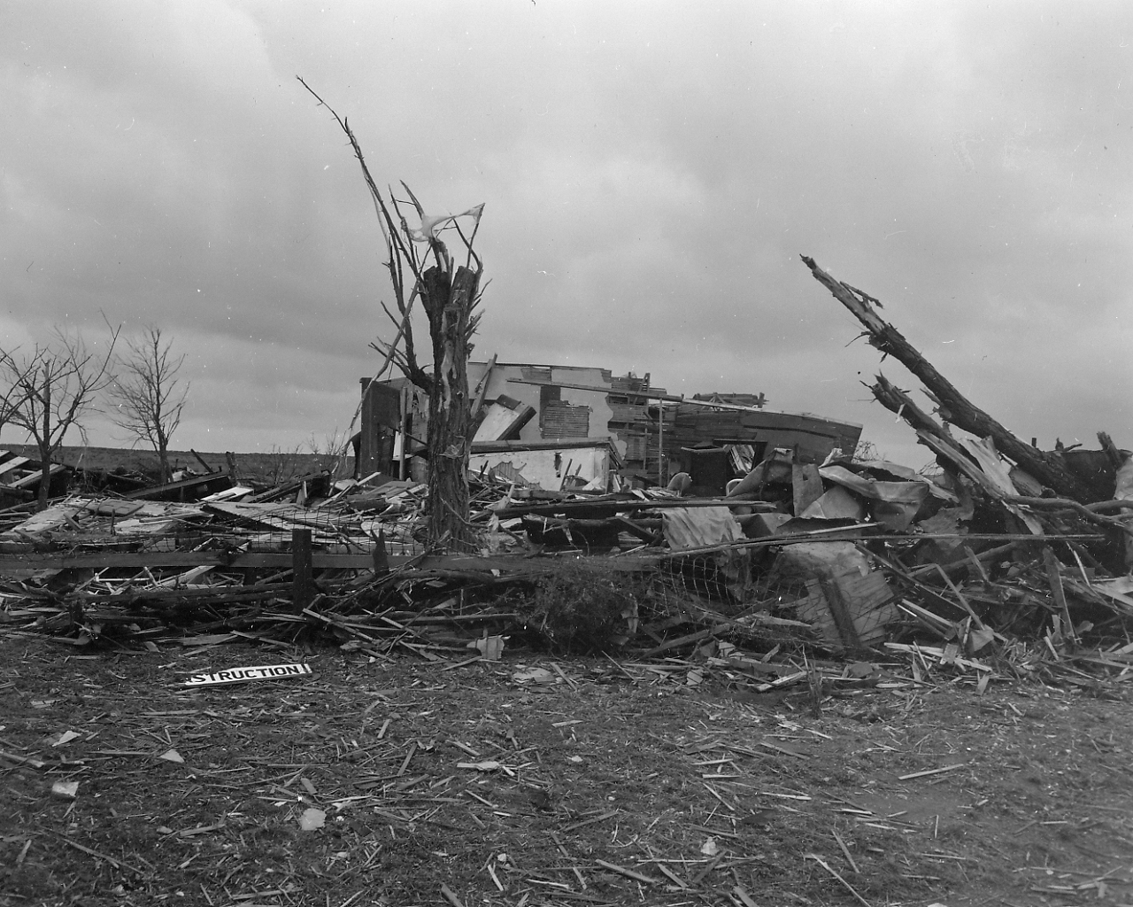 April 9, 1947 Tornado Damage Photo