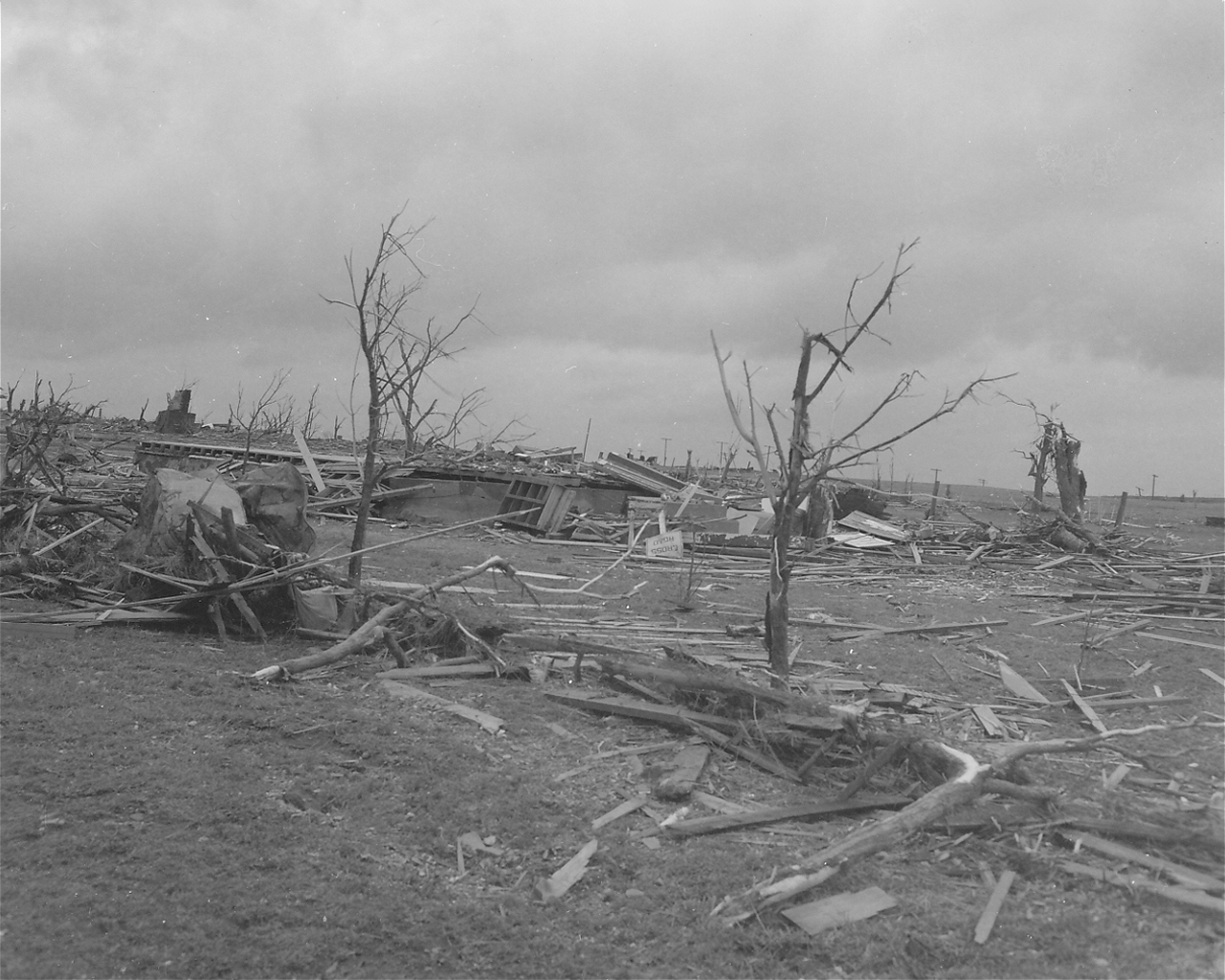 April 9, 1947 Tornado Damage Photo