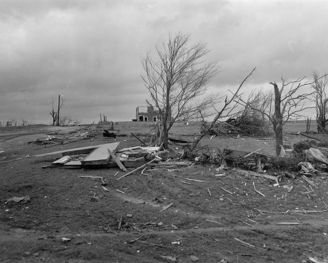 April 9, 1947 Tornado Damage Photo