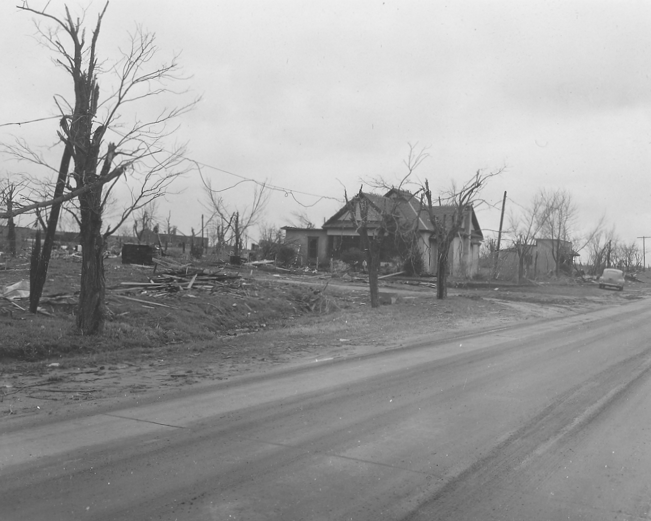 April 9, 1947 Tornado Damage Photo