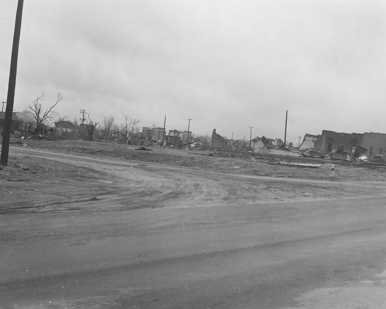 April 9, 1947 Tornado Damage Photo