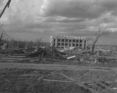 April 9, 1947 Tornado Damage Photo