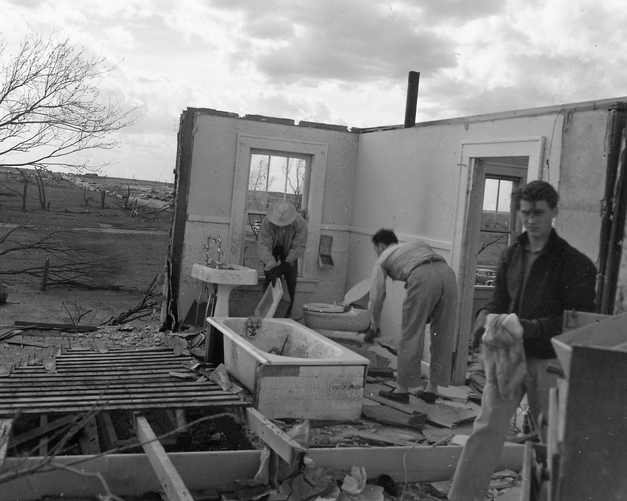 April 9, 1947 Tornado Damage Photo