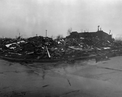 April 9, 1947 Tornado Damage Photo