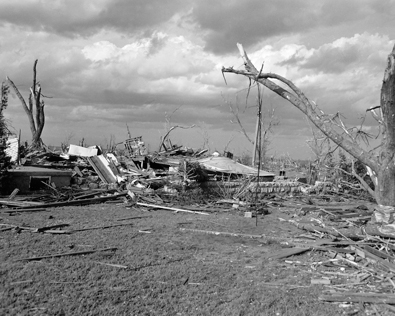 April 9, 1947 Tornado Damage Photo