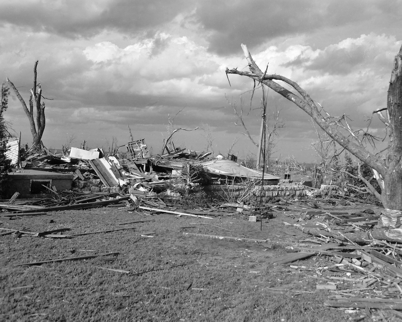 April 9, 1947 Tornado Damage Photo