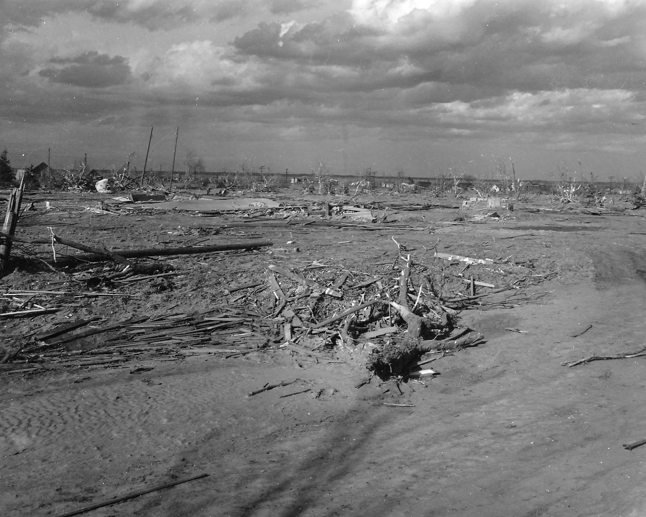 April 9, 1947 Tornado Damage Photo