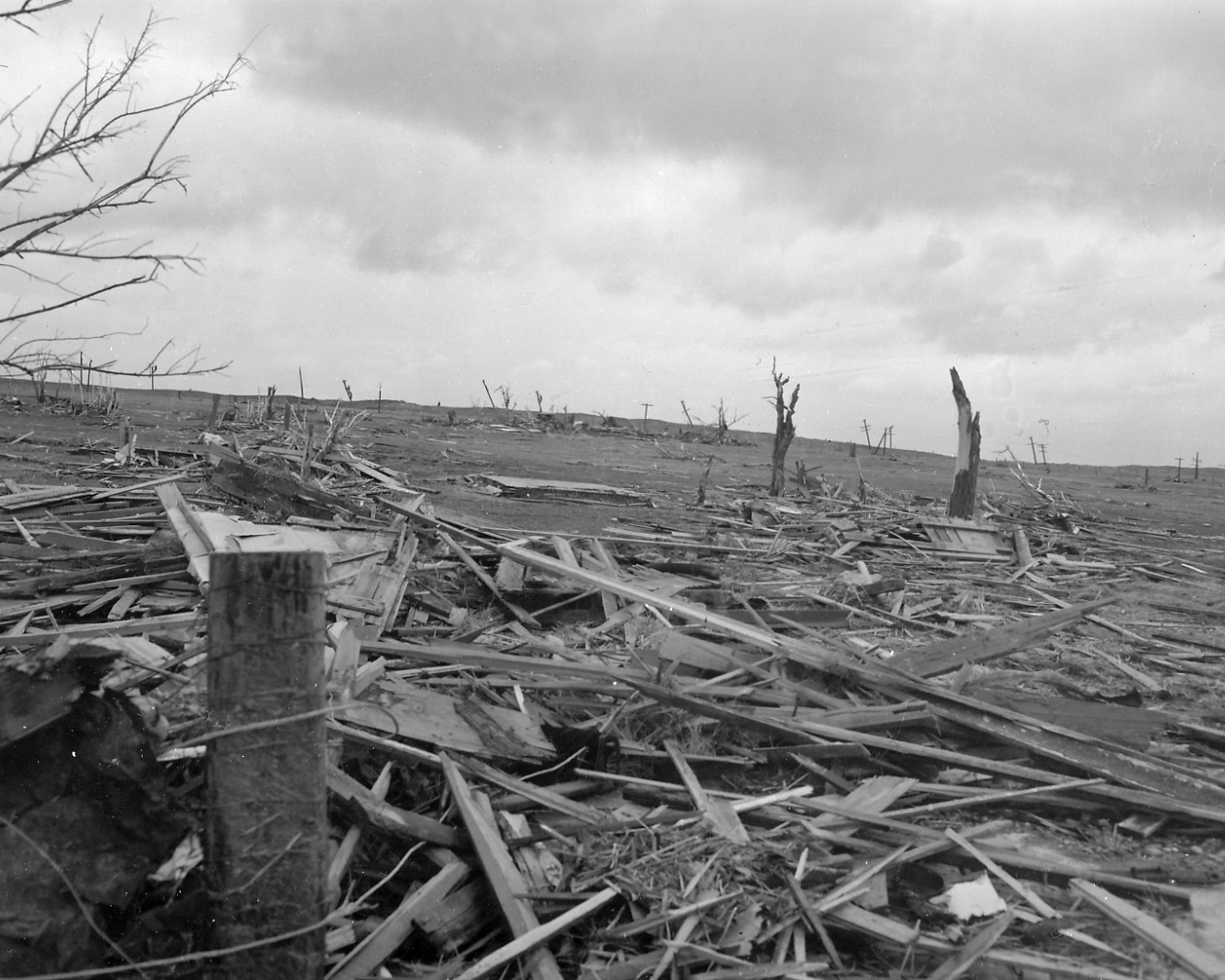 April 9, 1947 Tornado Damage Photo