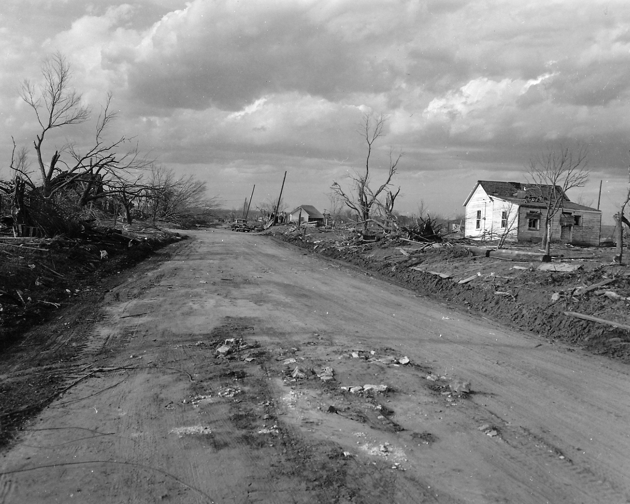 April 9, 1947 Tornado Damage Photo