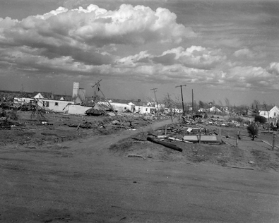 April 9, 1947 Tornado Damage Photo