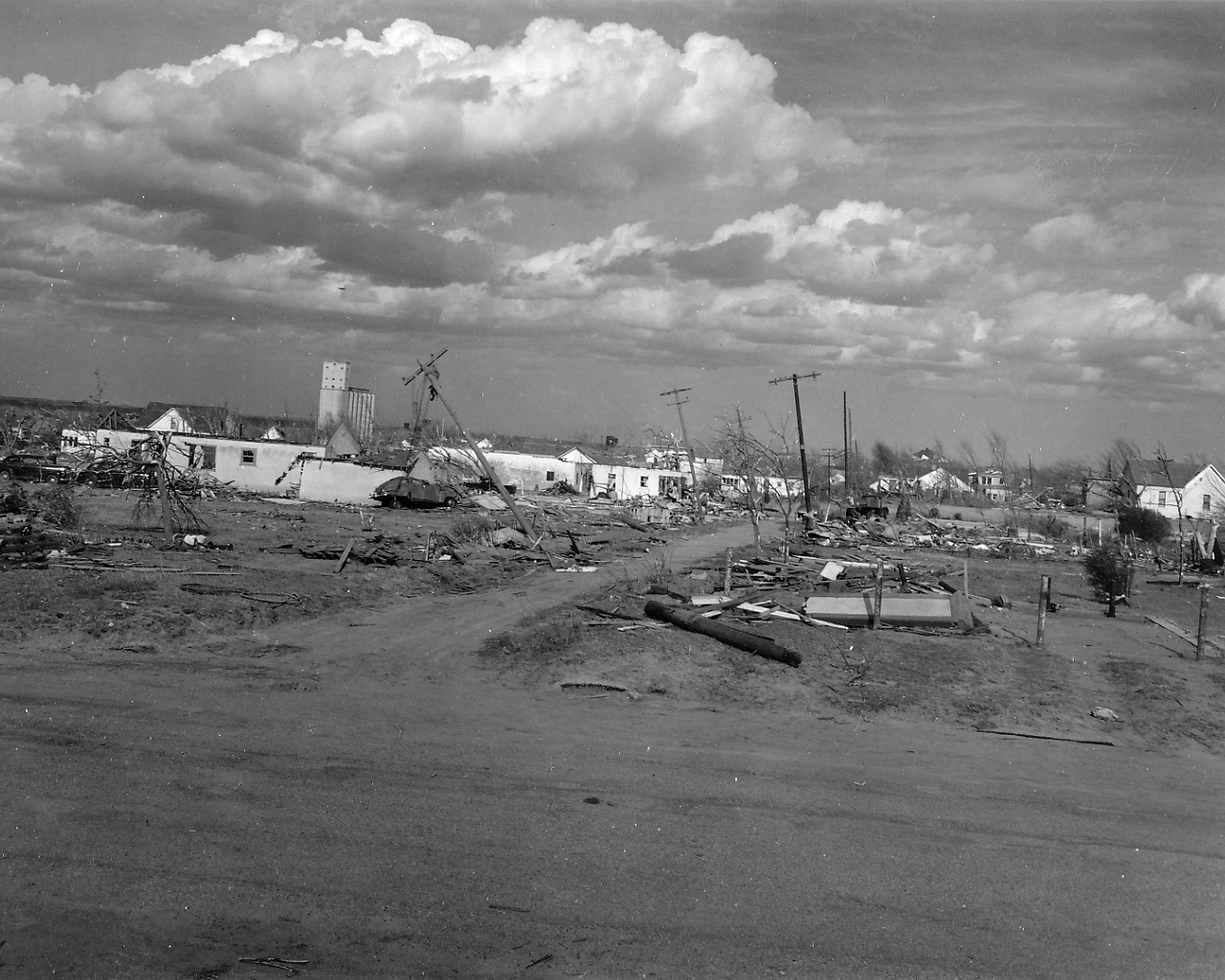 April 9, 1947 Tornado Damage Photo