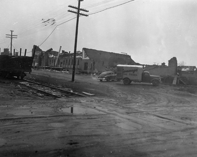 April 9, 1947 Tornado Damage Photo