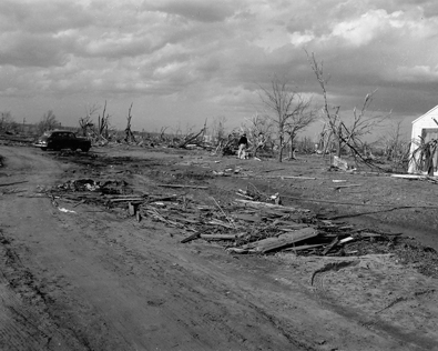April 9, 1947 Tornado Damage Photo