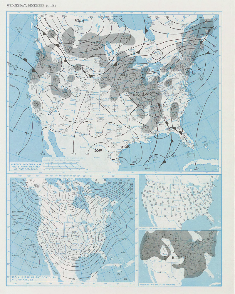 Daily Weather Map for December 14, 1983