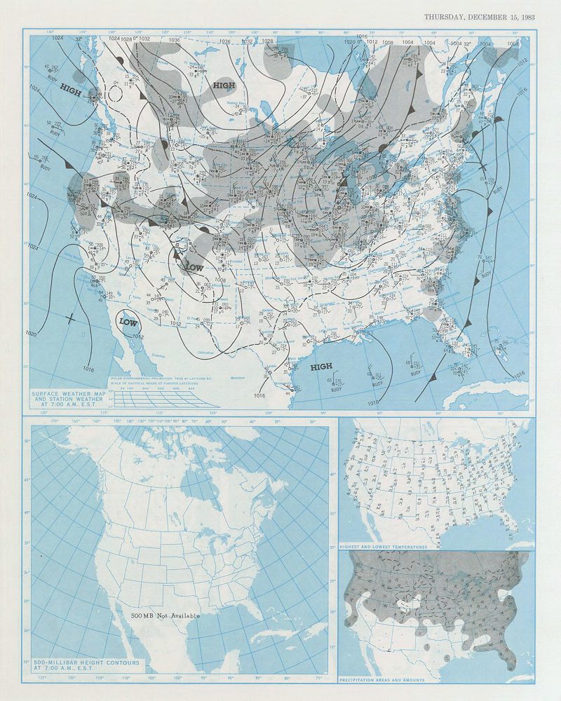 Daily Weather Map for December 15, 1983