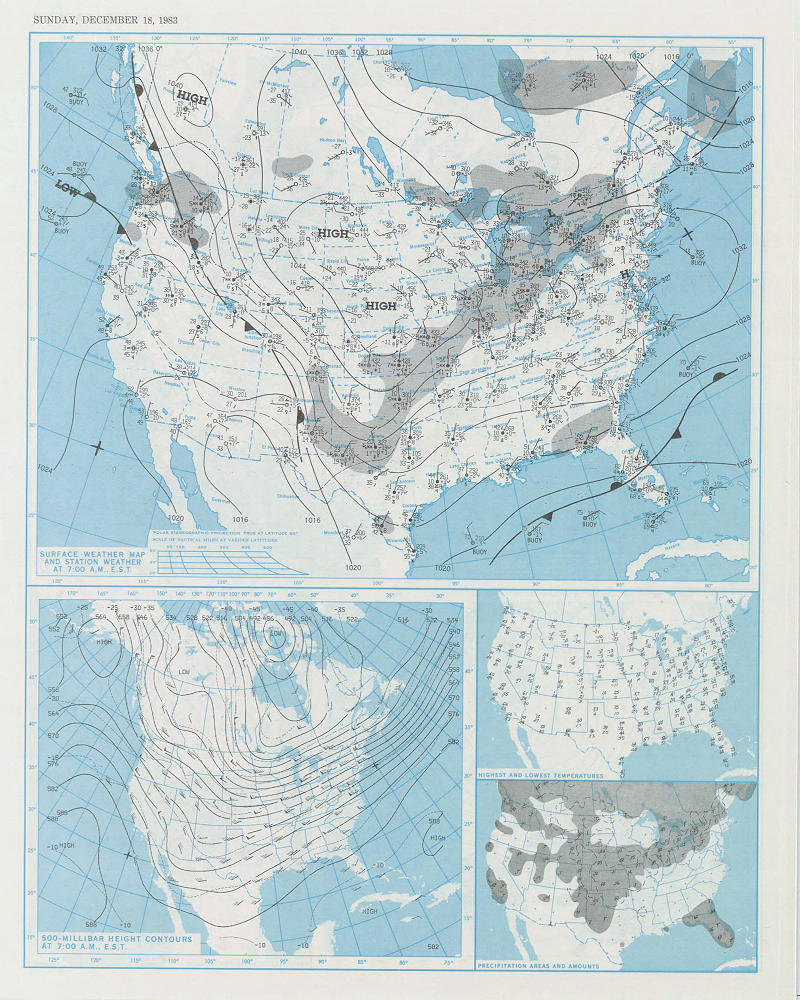 Daily Weather Map for December 18, 1983