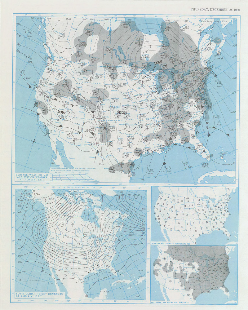 Daily Weather Map for December 22, 1983