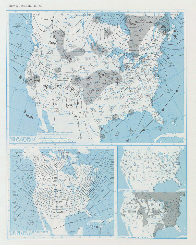 Daily Weather Map for December 23, 1983