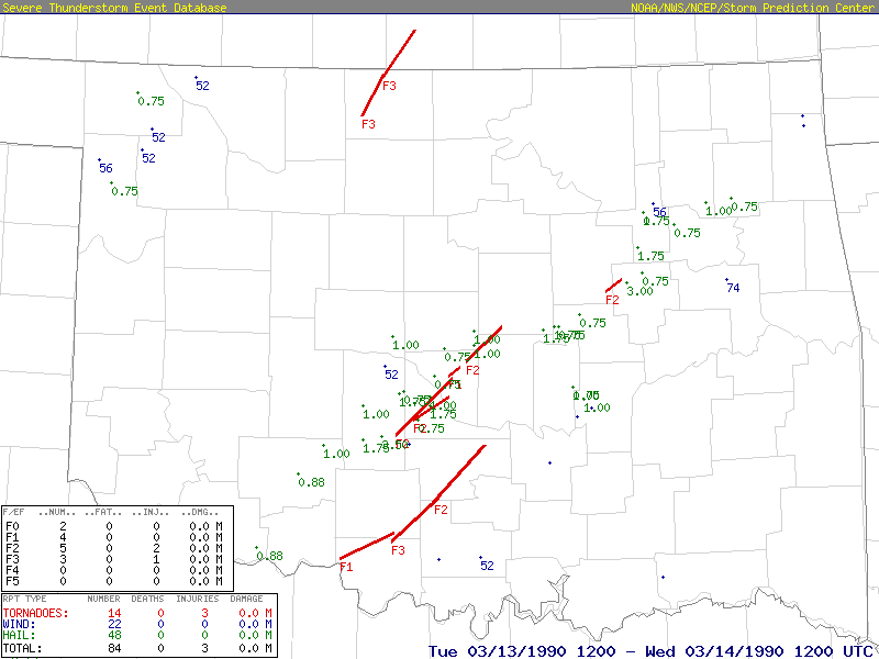 skillevæg udredning patron The March 13, 1990 Great Plains Tornado Outbreak