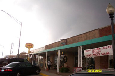Photo of the May 8, 2003 Tornado in Moore, OK © Donna Hale-Hicks Photo of the May 8, 2003 Tornado in Moore, OK © Donna Hale-Hicks
