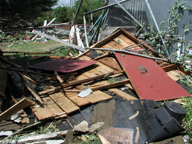 May 9, 2003 tornado damage photo