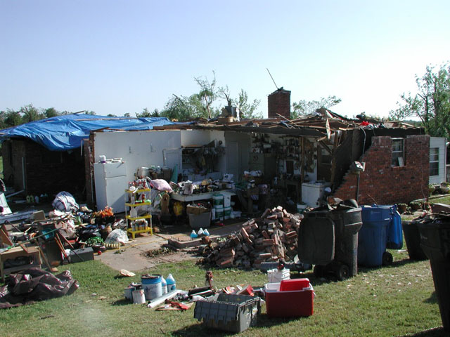 May 9, 2003 tornado damage photo