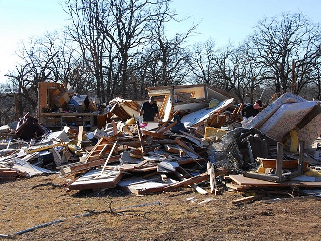 Lone Grove, OK Tornado Damage Photo