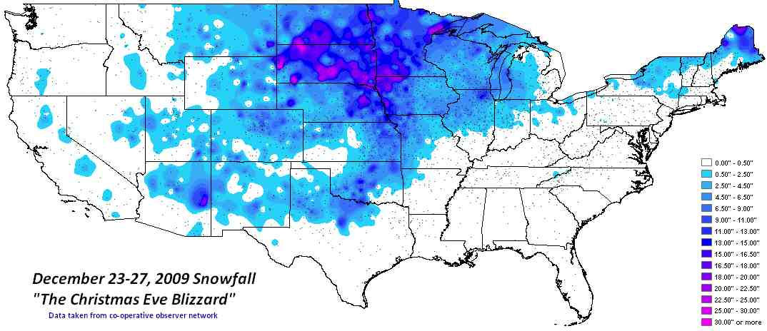 A Review of the December 24, 2009 Christmas Eve Blizzard