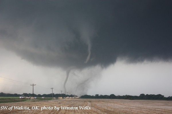 Tornado southwest of Wakita, OK on May 10, 2010