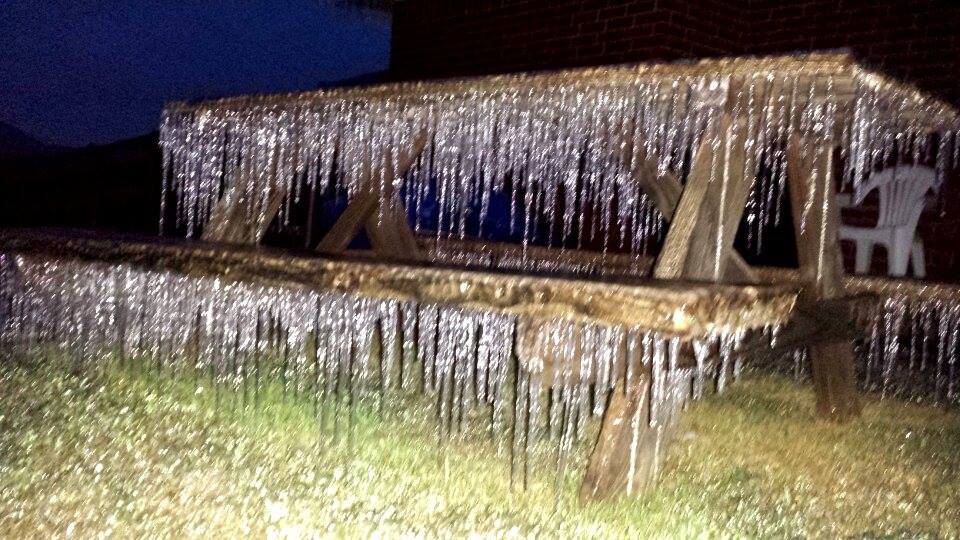 Ice Accumulation Photo for the December 20-22, 2013 Winter Storm