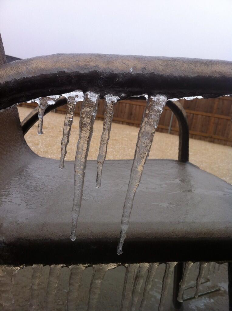 Ice Accumulation Photo for the December 20-22, 2013 Winter Storm