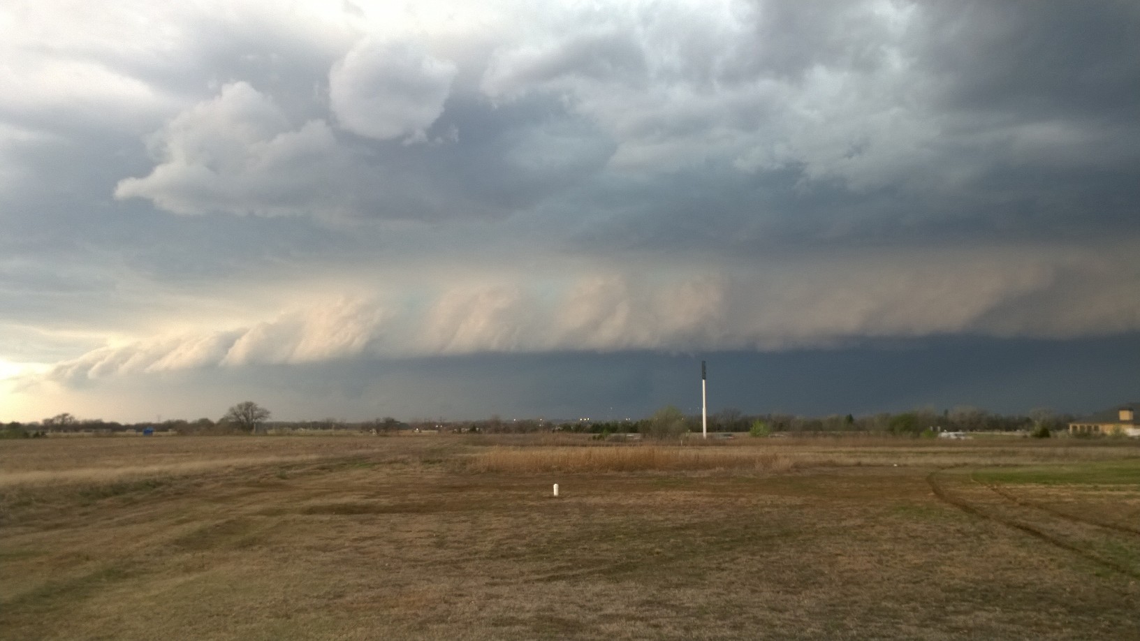 Photo of supercell thunderstorm in the SW OKC/Moore area on March 25th, 2015