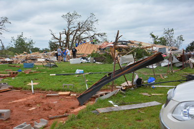 5/06/2015 Amber-Bridge Creek Tornado Damage Photo