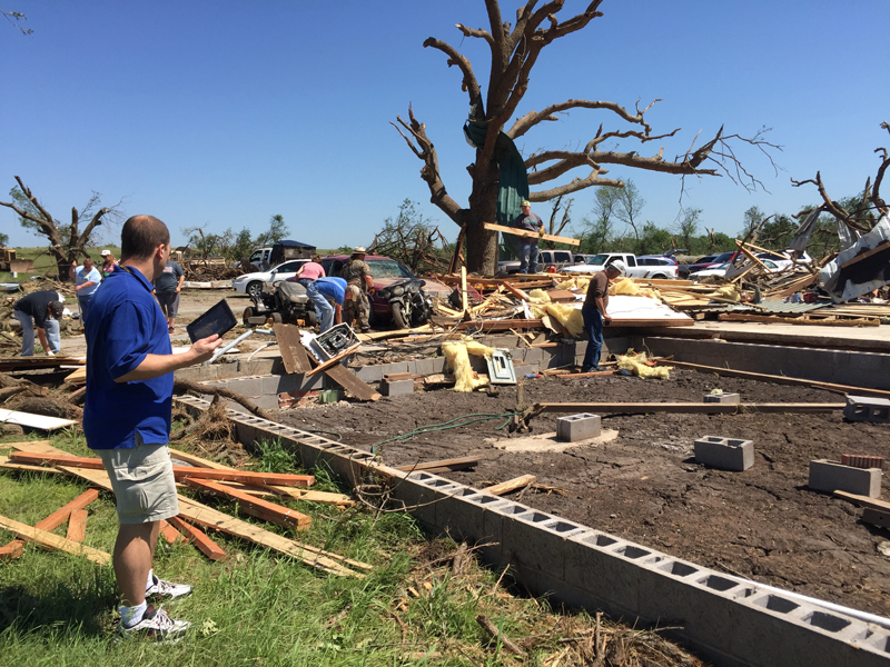 May 9, 2016 Katie, Oklahoma tornado damage photo