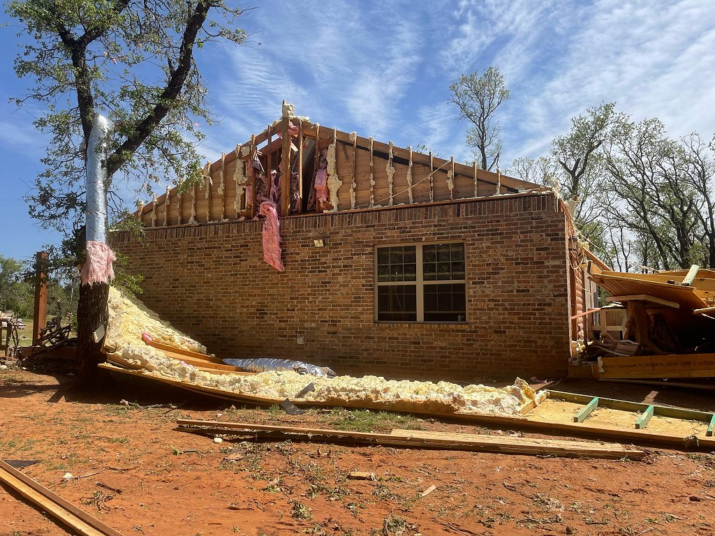 April 19, 2023 Bethel Acres, OK Tornado Damage Photo