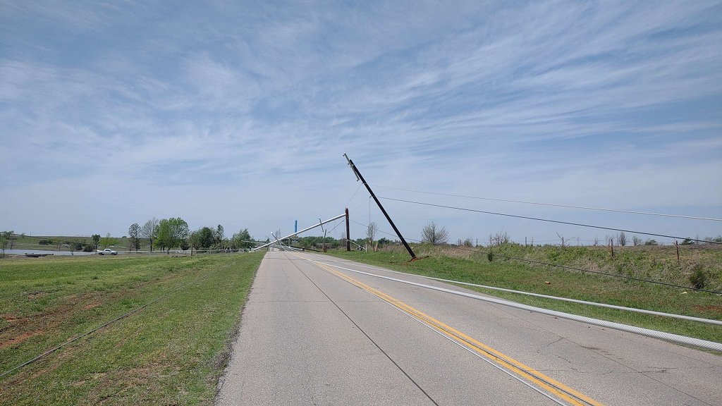 April 19, 2023 Shawnee, OK Tornado Damage Photo