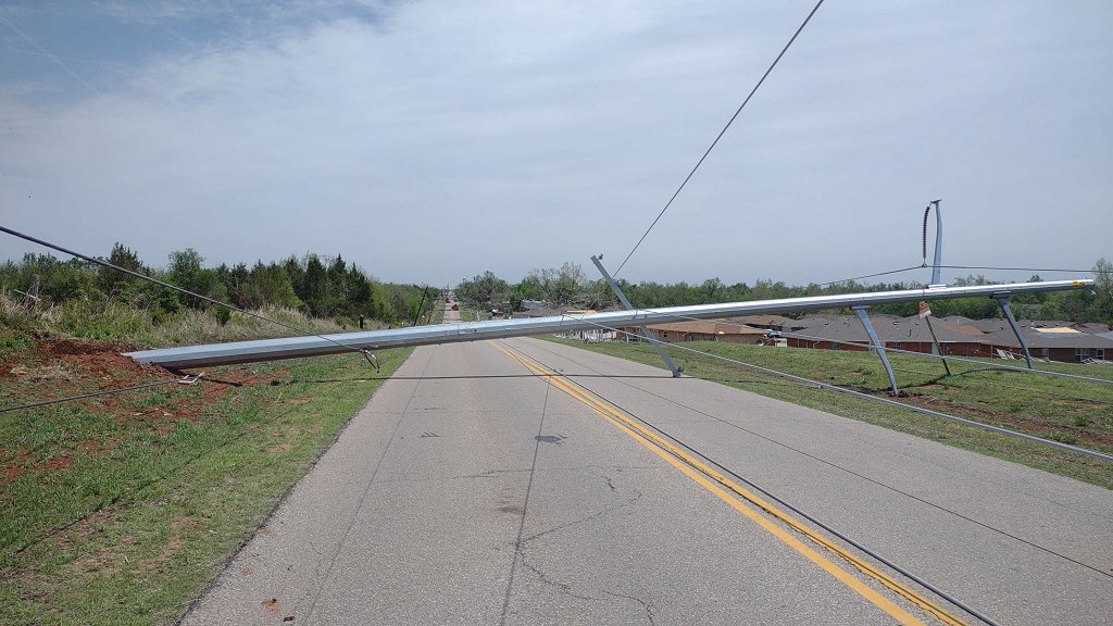 April 19, 2023 Shawnee, OK Tornado Damage Photo