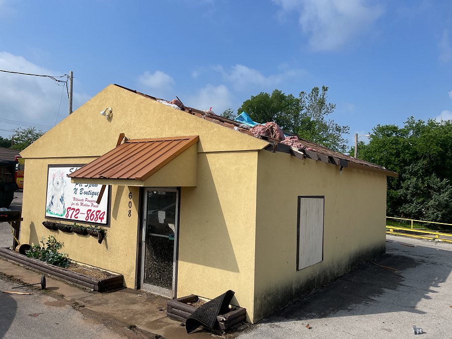 EF-1 Tornado Damage in Noble, OK