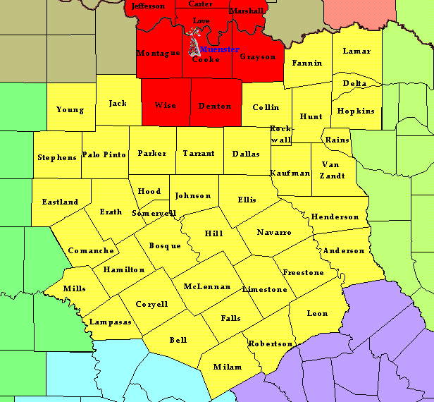 Denton County Map With Zip Codes.