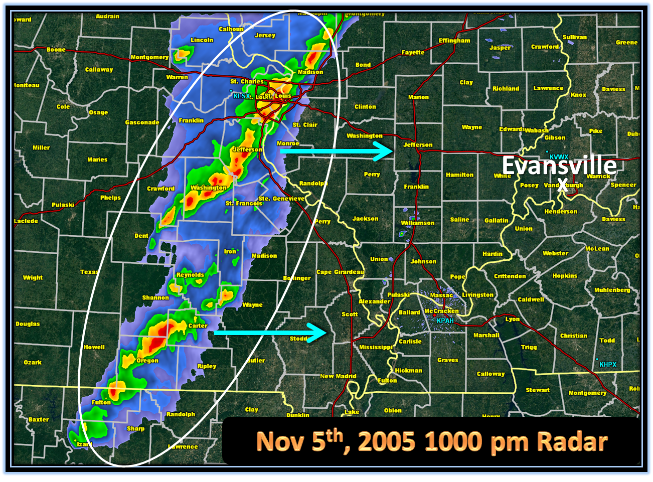 Nov 6th 2005 Evansville Area Tornado