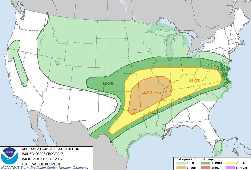 SPC Day 1 Hail Outlook