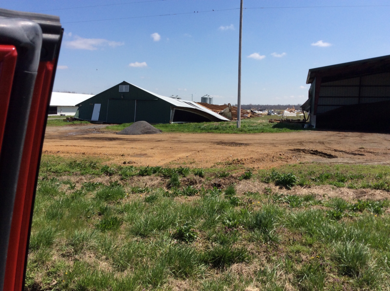 Photo of hail west of Poplar Bluff, MO