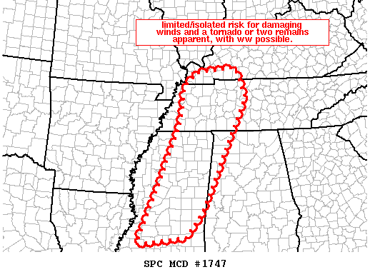 Mesoscale Discussion 1747