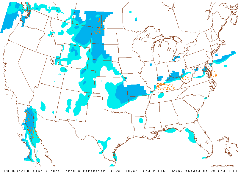 Significant tornado parameter